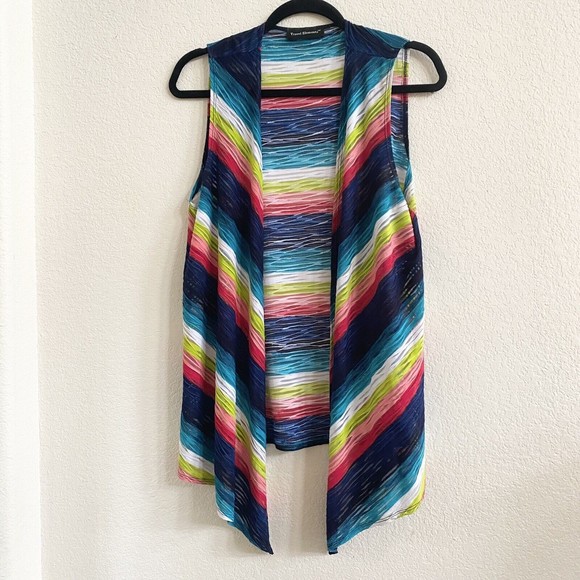 Travel Elements Vest Multicolored Sleeveless Womens Sz M - Picture 1 of 6
